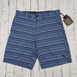VTG VINTAGE 1946 MENS SIZE 34 Chino Shorts Blue Performance Slash Pockets